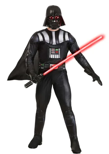 Vista 2 de Star Wars - Disfraz de Darth Vader de lujo para adultos, disfraces de Halloween para hombre, con licencia