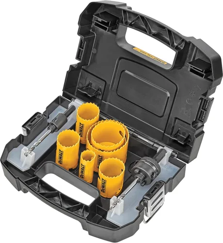 Kit de sierras perforadoras bimetálicas DeWalt D180002 para electricistas.