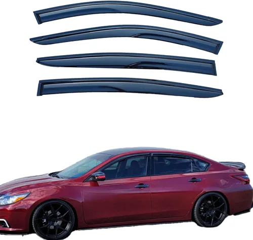 Vista 35 de Viseras adhesivas para ventana, protectores de lluvia compatibles con Toyota Rav4 2006-2012, deflector de ventana de ventilación lateral, protección