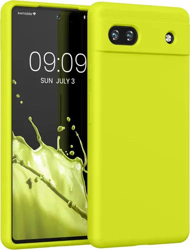 Vista 106 de kwmobile Funda Compatible con Google Pixel 6 Pro - Funda de Teléfono de Silicona TPU con Acabado Suave - Azul Caribe