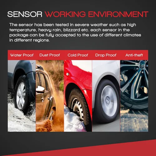 Vista 8 de MOCA - Kit de sensor de sistema de monitoreo de presión de neumáticos (TPMS) de 433 MHz para Chrysler 300 Town & Country, Dodge Challenger Charger