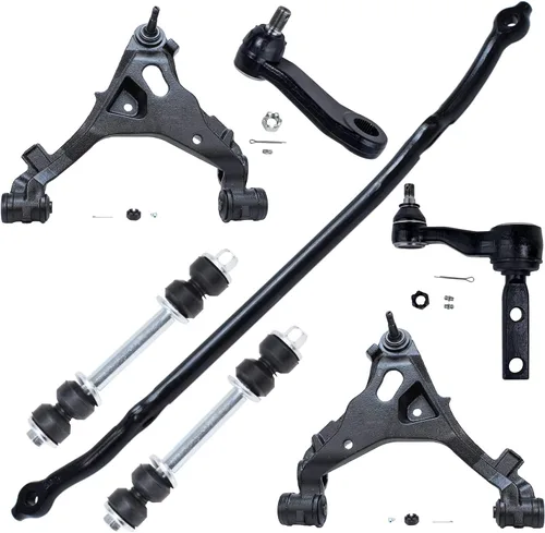 Vista 67 de Detroit Axle - Kit de extremo delantero para Chrysler 300 Dodge Charge 2011-2018 Challenger, 2 brazos de control traseros inferiores, 2 barras