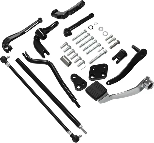 Vista 6 de TCT-MOTORPARTS Control delantero estándar para Harley Dyna Street Bob Low Rider Wide Glide FXDWG 2006-2017 Negro