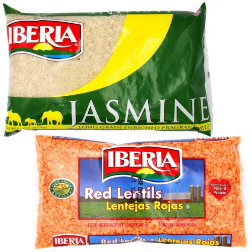 Vista 6 de Iberia Frijoles rojos, 4 libras y arroz Iberia Jasmine, 5 libras.