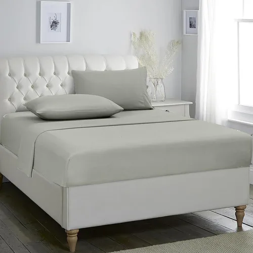 Vista 6 de Rajlinen Juego de sábanas de 4 piezas tamaño individual, juego de sábanas 100% algodón, sábanas de lujo para hotel con bolsillos profundos de hasta