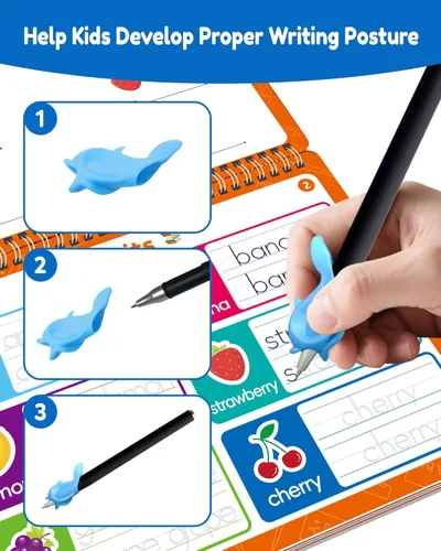 Vista 7 de Libros mágicos de práctica de escritura con ranuras para niños, cuaderno grande de escritura a mano con ranuras, cuaderno reutilizable para aprender