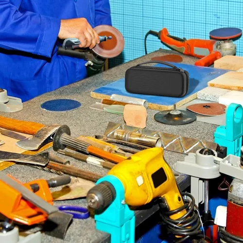 Vista 7 de Funda compatible con Dremel Lite 7760 N/10 4V Li-Ion/PawControl 7760-PET Kit de herramientas rotativas inalámbricas para perros, kit multiusos