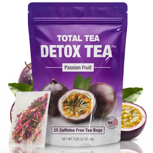 Vista 15 de Total Tea Té de desintoxicación para una ayuda saludable al peso - Sin cafeína - Té de hierbas con manzanilla, hibisco, raíz de jengibre