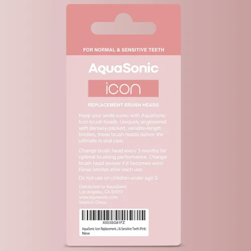 Vista 6 de AquaSonic Icon - Cabezales de cepillo de repuesto Compatible con AquaSonic Icon Cepillo de dientes 2 cabezales de cepillo para dientes
