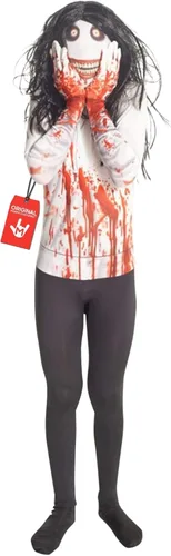 Morphsuits Disfraz de Jeff The Killer para niños, disfraz de cuerpo aterrador, disfraces aterradores para niños, niños