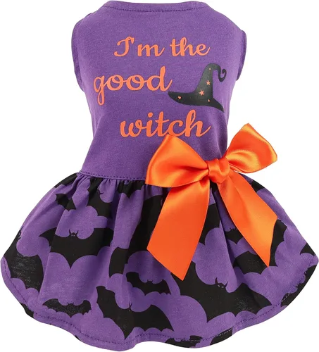 Vista 8 de Fitwarm Ropa de perro 100% algodón American Cutie para el 4 de julio, ropa para perros del Día de los Caídos, vestidos patrióticos, vestido