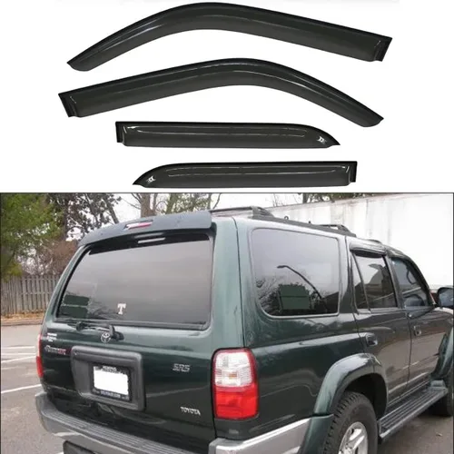 Juego de 4 protectores de lluvia originales, deflectores de ventana de montaje exterior, viseras laterales de buen aspecto compatibles con Toyota