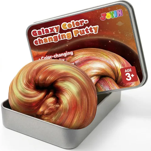 JOYIN Gold Galaxy - Masilla que cambia de color, slime para niños, 4.2 onzas, masilla de terapia, juguetes para adultos, juguetes sensoriales