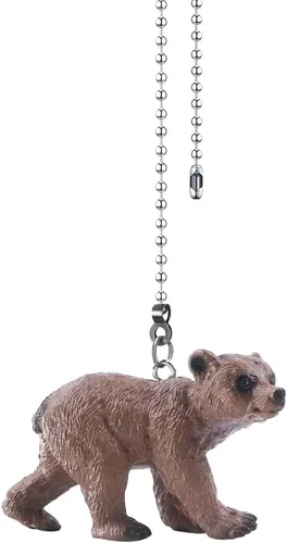 Cadena de tirón del ventilador de techo Dotlite Oso, cadena de tracción del ventilador de 30 cm con encantos lindos y extensión decorativa, cadenas