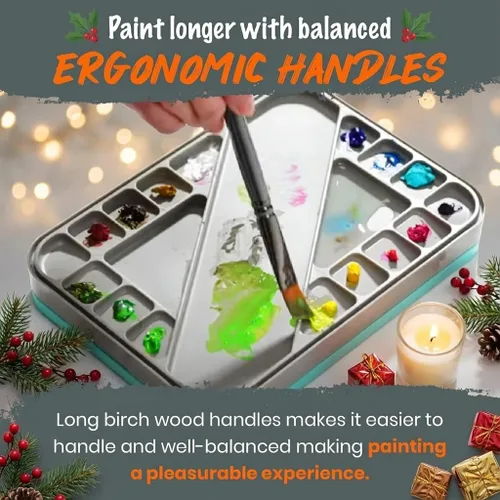 Vista 5 de Juego de pinceles para pintura artística