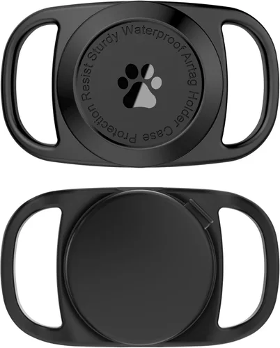 Soporte para collar de perro para Airtag [1 unidad] Funda protectora impermeable para Apple AirTag, duradera y ligera con protección de cuerpo