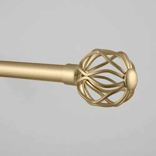 Vista 7 de Exclusive Home Ogee - Juego de cortinero de 1 pulgada y remates a juego, bronce mate, ajustable de 36 a 72 pulgadas