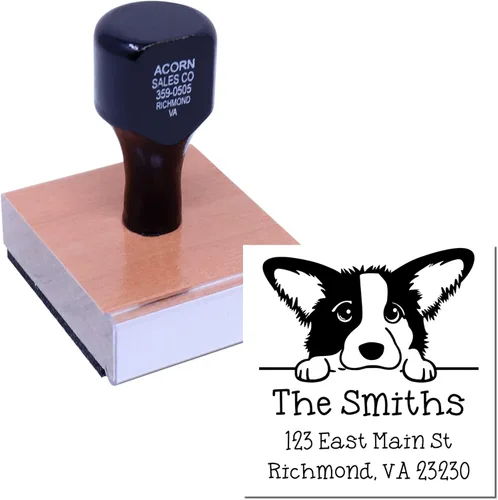 Vista 129 de Sello de alta calidad para cachorros Airedale Terrier – Sello de dirección personalizado – Ideal para los amantes de los perros – Elección de 5
