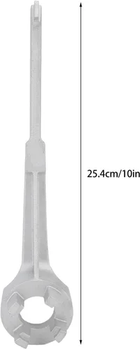 Vista 5 de Llave de aluminio de 10 pulgadas para barriles de 10, 15, 20, 30, 55 galones, chispas, segura, ligera, resistente y duradera