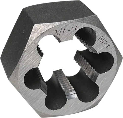 Vista 5 de Terraja de rosca de tubo NPT Hex Terraja de acero al carbono de rerosca 1-1/2"-11 1/2