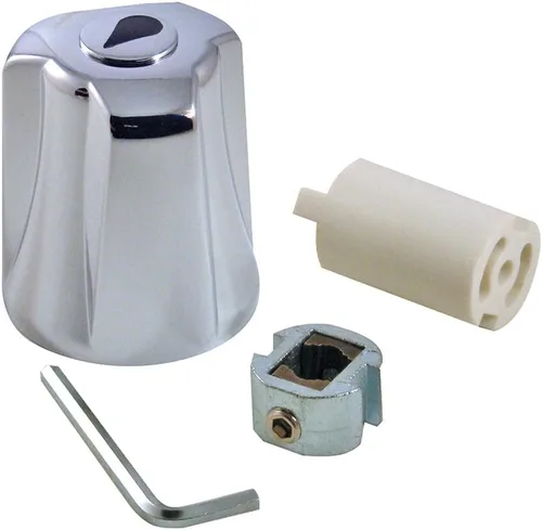 Vista 3 de Danco 80020 - Manija universal para toldo desviador de metal, grande, cromada (paquete de 2)