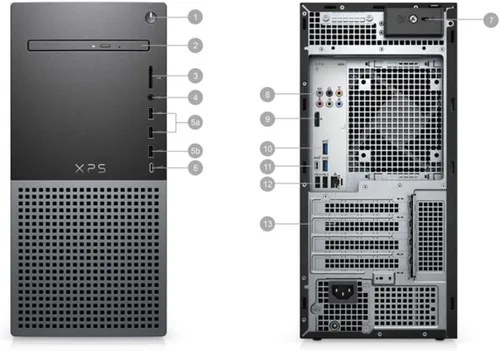 Vista 3 de Dell Escritorio XPS 8950 (2022) Core i7-2TB HDD + 1TB SSD - 32GB RAM 12 núcleos a 4.9 GHz Win 11 Home (renovado)