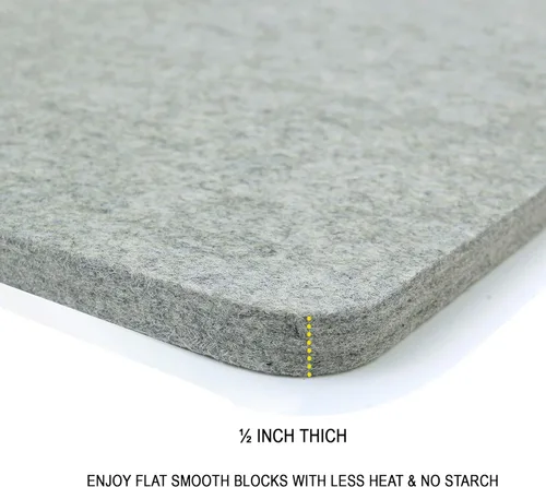 Vista 8 de Alfombrilla de Lana para Prensar - Almohadilla de Planchado para Acolchado de 9" x 9" Pulgadas - Tabla de Planchar de Lana Afieltrada 100% de Nueva