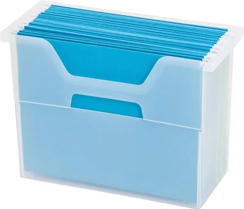 Vista 10 de IRIS Contenedor de plástico para libros de Estados Unidos, paquete de 8, caja de contenedor de conexión vertical para oficina, dormitorio, estudio