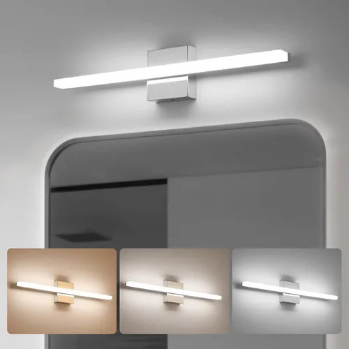 Vista 17 de Combuh Barra de luz LED recargable para maquillaje, iluminación LED para espejo, 11 pulgadas, súper brillante, 14 días de duración, funciona
