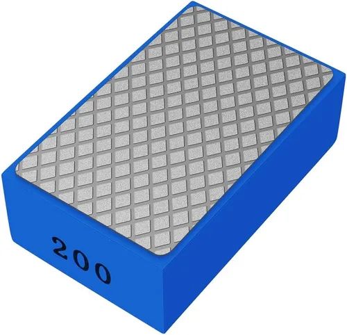 Vista 9 de Almohadilla de mano de diamante, bloque de lijado de vidrio afilado, bloque de lijado, bloque de lijado con respaldo de espuma, bloque de lijado