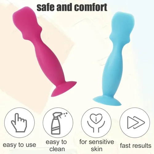 Vista 5 de 2 aplicadores de silicona flexible de pasta de arrugas para perros, aplicador de crema antiarrugas de silicona para perros, fácil de limpiar, ayuda