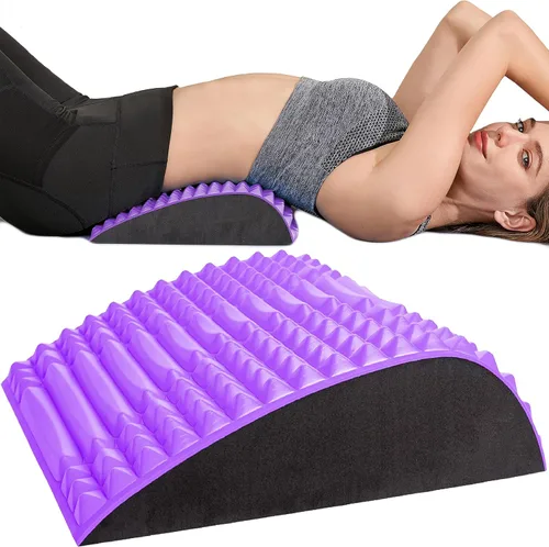 Vista 7 de YESINDEED Almohada estiradora de espalda: alivio del dolor para la espalda baja, soporte lumbar, corrección de postura, ayuda para la ciática