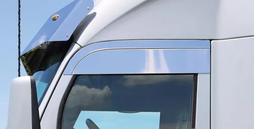 Vista 6 de RoadWorks 48057 - Tapas de acero inoxidable para Kenworth T680/T880, acabado pulido