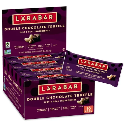 Vista 12 de Larabar Trufa de frambuesa y chocolate, barras de frutas y nueces, sin gluten y veganas, 9.6 onzas, 6