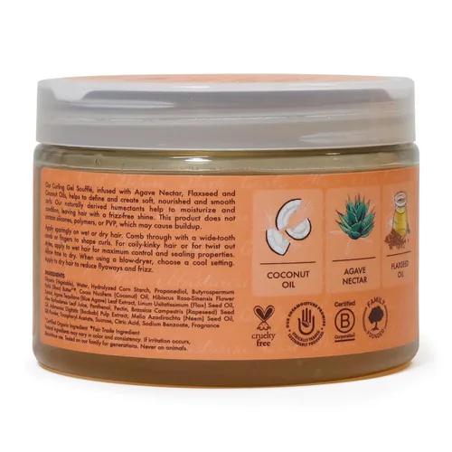 Vista 3 de Shea Moisture Soufflé de gel rizador de coco e hibisco, 12 onzas