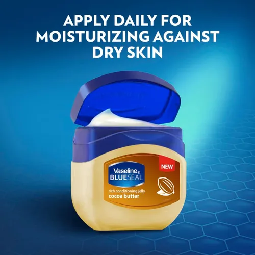 Vista 4 de Vaseline 1 Blueseal Jalea acondicionadora rica en manteca de cacao, 50 ml