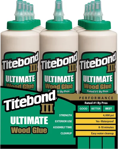 Vista 8 de Titebond Iii Ultimate - Pegamento para madera, cuarto de galón