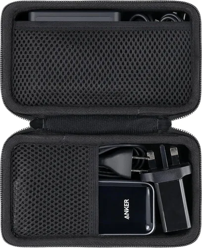 khanka Funda de viaje rígida de repuesto para base de carga Anker de 100 W + batería externa Anker Prime de 12,000 mAh 130 W (solo funda).