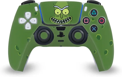 Head Case Designs Calcomanía de vinilo con licencia oficial de Rick and Morty Pickle Rick Graphics, para videojuegos, compatible con el controlador