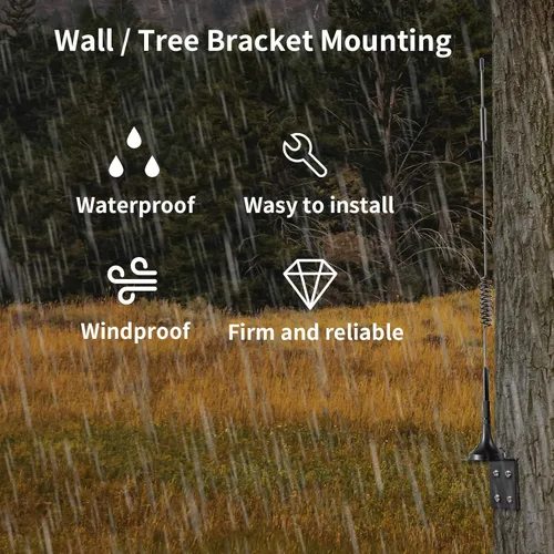 Vista 6 de Antena de base magnética celular de 9dBi para exteriores de alto alcance 4G LTE compatible con Spypoint Link Micro EVO Solar Hunting Wildlife Game