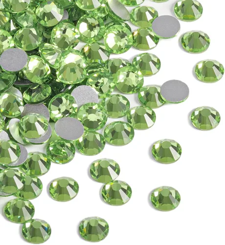 Vista 11 de Beadsland 2880 piezas de diamantes de imitación con parte posterior plana, gemas redondas de cristal para decoración de uñas y manualidades