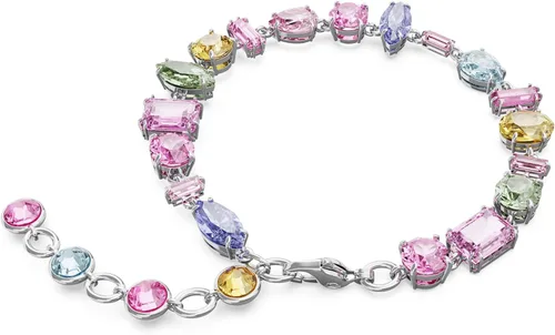 Vista 4 de SWAROVSKI Pulsera Gema, cortes mixtos, multicolor, acabado rodio, Latón, Sin gemas.