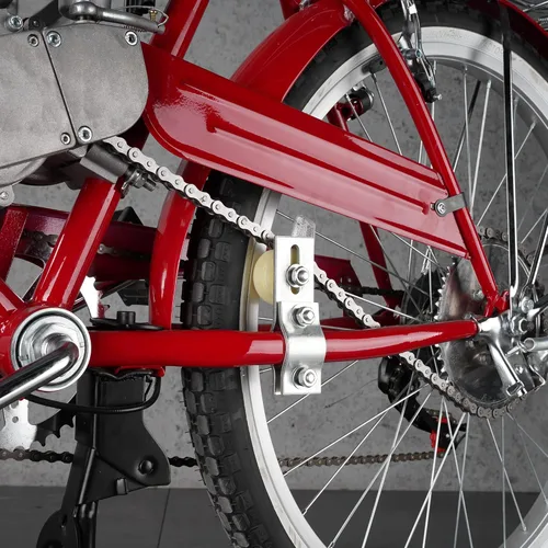 Vista 6 de Tensor de cadena de polea con una polea extra para bicicleta motorizada con motor de 2 tiempos de 49 cc a 80 cc
