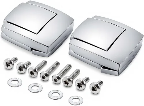 Vista 6 de Paquete de 2 cierres de tapa con accesorios de montaje, kit de pestillo de repuesto para maletero de Touring, compatible con Harley Touring Tour Pak