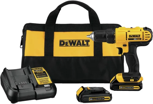 Vista 9 de DEWALT Kit de taladro inalámbrico de 20 V MAX* con destornillador/brocas, 100 piezas (DCD771C2 y DWA2FTS100)