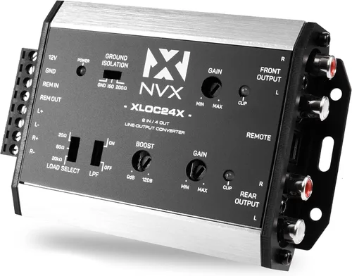 Vista 8 de NVX XLOC22X 2 entradas / 2 salidas Convertidor de salida de línea activa de alto voltaje con ajuste de impedancia