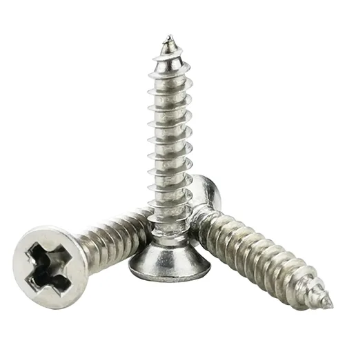 Vista 14 de 200 tornillos para madera #4 x 3/8 pulgadas, tornillos de chapa autoperforantes Phillips de cabeza plana de acero inoxidable 18-8 (304)