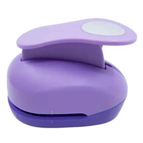 Vista 13 de Perforadora Lorcornm circular de 7.6 cm, de acción, con palanca, crea formas redondas de 75 mm, para manualidades de papel, cartulina, envoltura