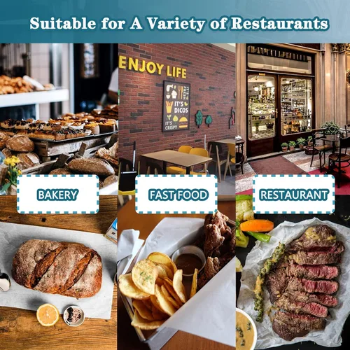 Vista 6 de Papel de sublimación de carne sin cera, papel de carnicero desechable precortado blanco de 12 x 12 pulgadas para ahumar carne y barbacoa, 50