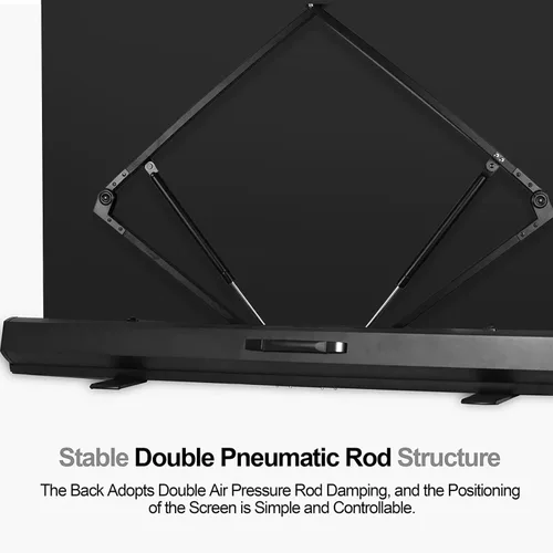 Vista 6 de EMART 58x74in Collapsible Black Backdrop Screen, Retractable Chroma Key Panel for Photo Background Removal, Portable Wrinkle-Resistant Backdrop with